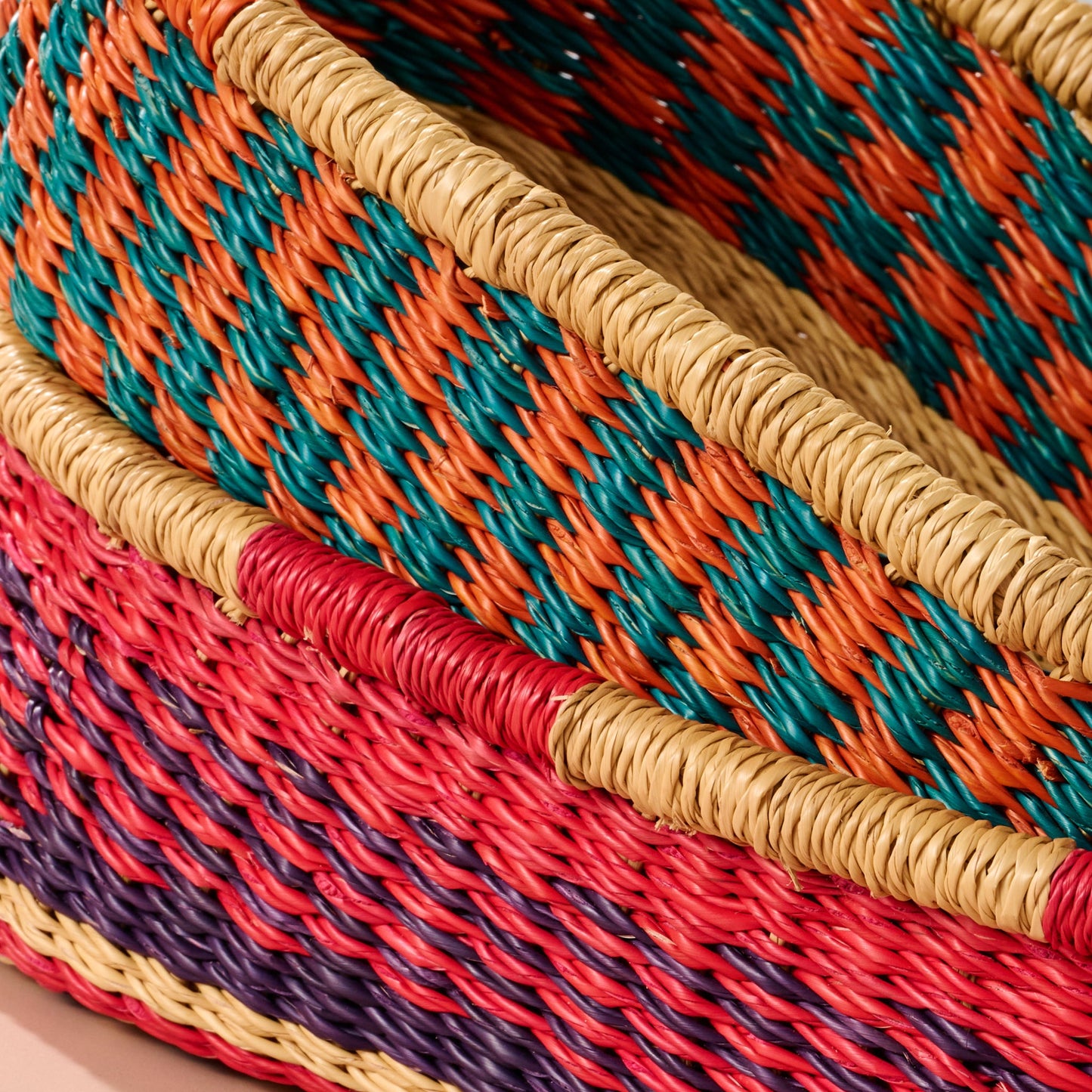 Ghana Bread Bamboo Basket - Assorted